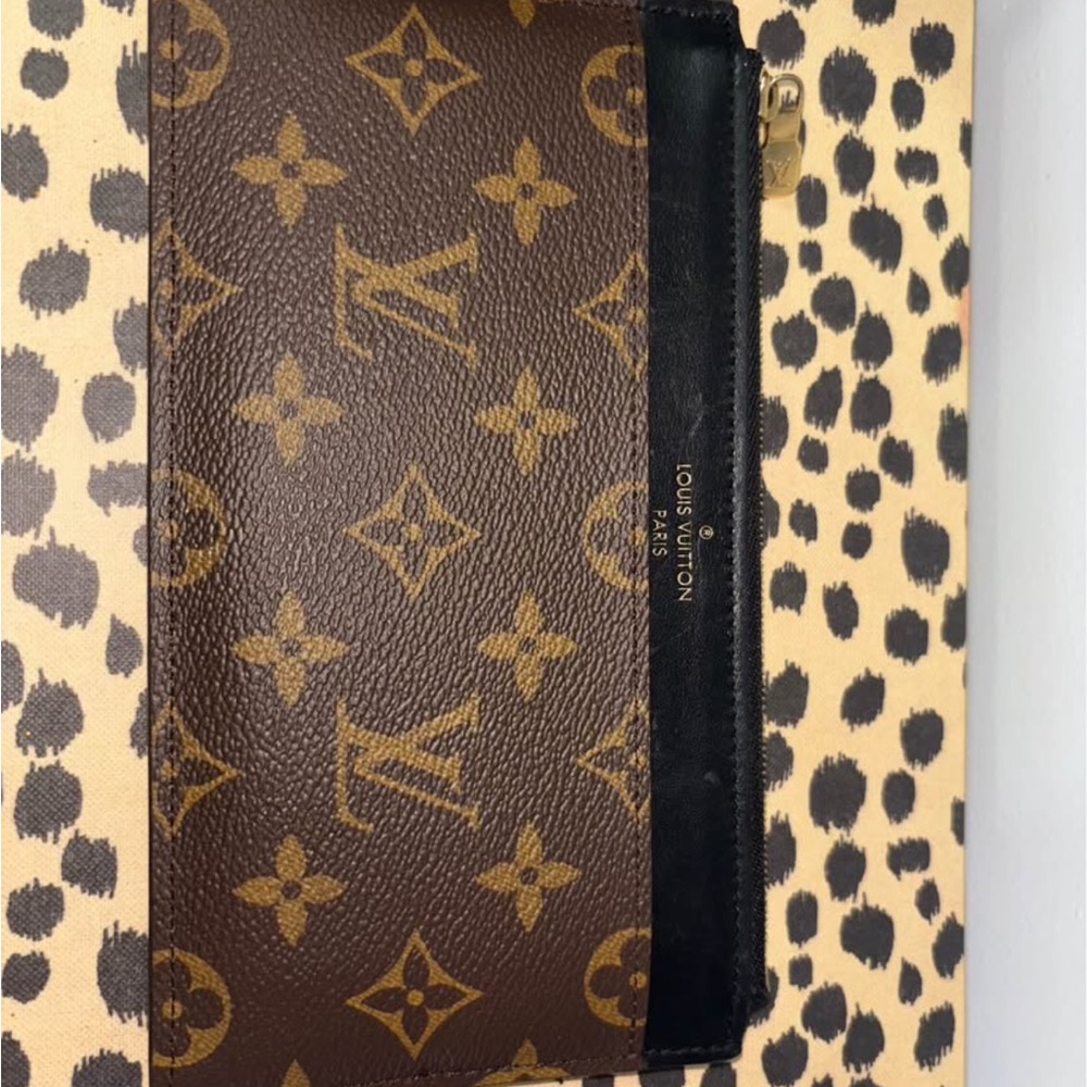 Louis Vuitton Monogram Brown and Black Clutch